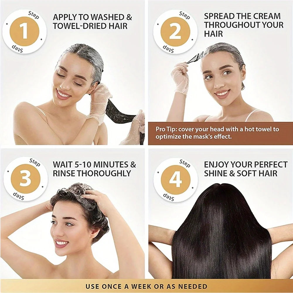 Masque Capillaire au Beurre de Karité, Huiles d’Argan & de Coco